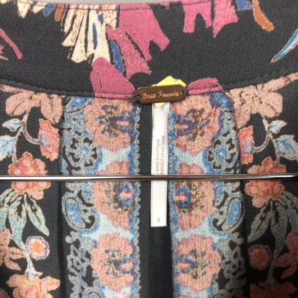 Free People Violet Hill Printed Tunic Dress Size 2 - Picture 6 of 12